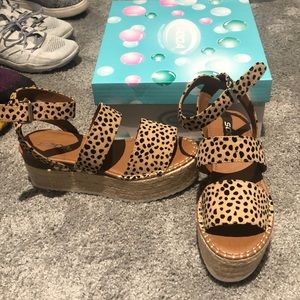 Soda Cheetah Sandals